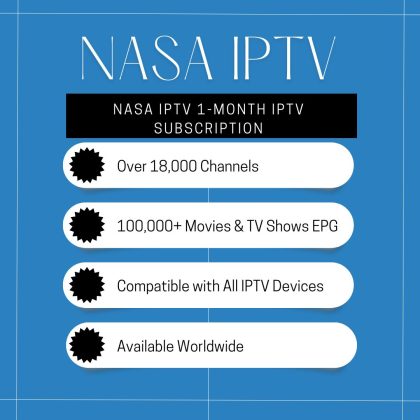 Nasa IPTV 1-Month IPTV Subscription