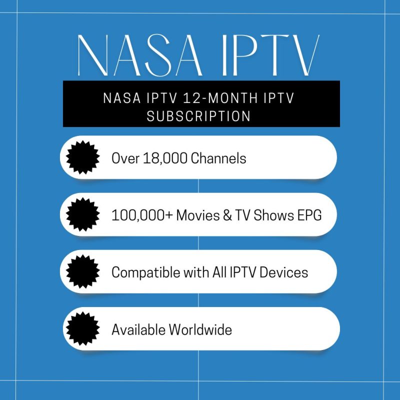 Nasa IPTV 12-Month IPTV Subscription