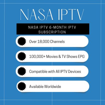 Nasa IPTV 6-Month IPTV Subscription