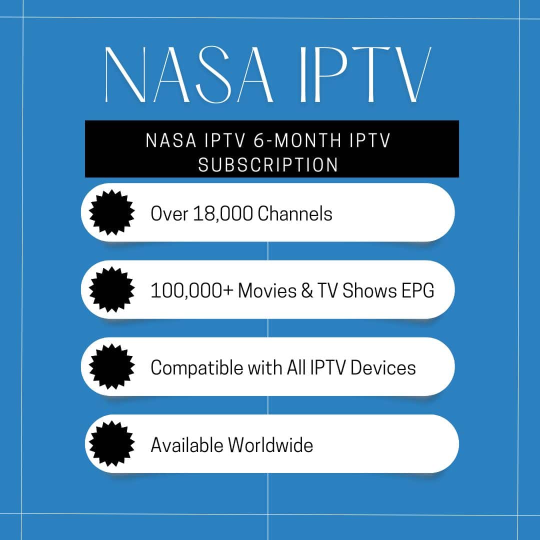 Nasa IPTV 6-Month IPTV Subscription